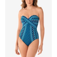 Miraclesuit Mosaica Seville Underwire Bandeau One-Piece,Mosaica, 14
