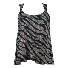 Miraclesuit Plus Size Angelfish Dazzle Underwire Tankini Top Women’s Swimsuit, Silver, 16