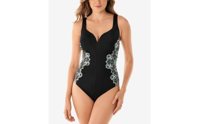  Samsara Temptress One-Piece Swimsuit Women's Swimsuit, Black, 14