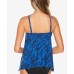  Scheherazade Peephole Tankini Top, Blue, 16