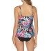  Tropica Love Knot Underwire Tankini Top, Multi, 10