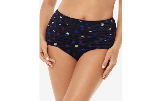  Womens Spot Norma Jean Retro Bikini Bottom,Multi,8