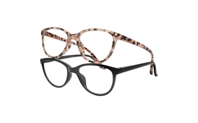 Molly by M+ Girl's Youth Blue Light Glasses with Pouch, 2-pack