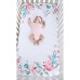  Painterly Floral Photo Op Crib Sheet, Multi