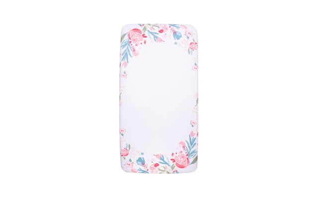  Painterly Floral Photo Op Crib Sheet, Multi