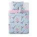  Paris Princess Twin 3 Piece Quilt Set, Blue/Pink