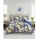  Aster Floral 2-Pc. Reversible Twin Comforter Set, Navy