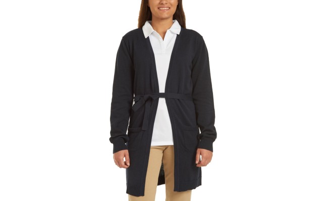  Junior’s Uniform Wrap Cardigan Sweater