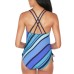  Newport Stripe One-Piece Swimsuit, Blue, X-Large
