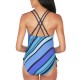  Newport Stripe One-Piece Swimsuit, Blue, X-Large