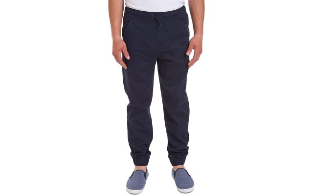  Young Mens Uniform Jogger Pant (Navy, 32/34)