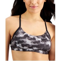Nike Cloud-Dye Strappy Crossback Bikini Top, X-Large, Black