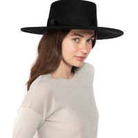 Nine West Wool Felt Telescope Floppy Hat