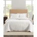  Ella European Matalasse  Full Queen Coverlet Set, White