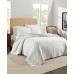  Raphaela European Matalasse Coverlet Set, Queen, White