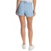  Striped Women’s Jean Shorts, Blue, 27
