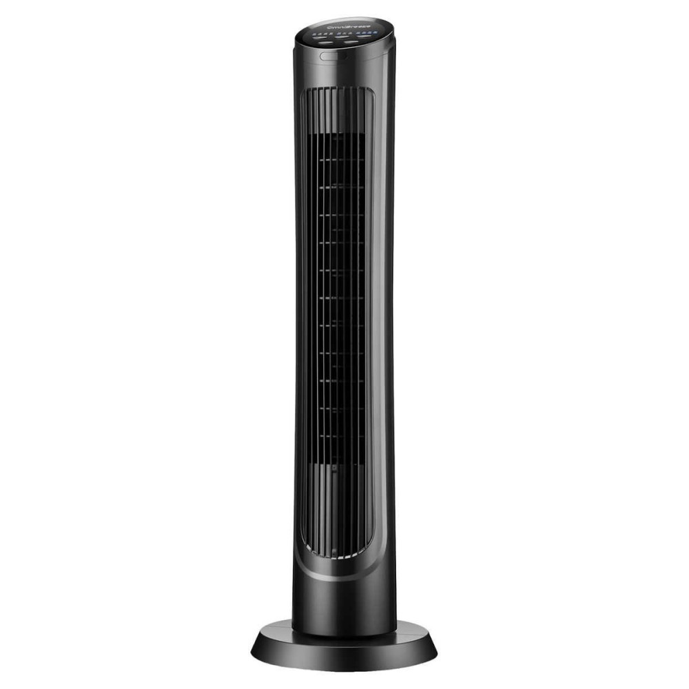 OmniBreeze 40″ Tower Fan, 4 Speeds, 3 Breeze Modes, Black