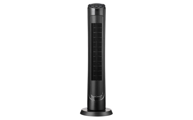  40″ Tower Fan, 4 Speeds, 3 Breeze Modes, Black