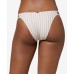 O’Neill Juniors’ Cardiff Lilia Striped Cheeky Bikini Bottoms, X-Large, Beige
