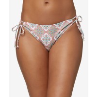 O’Neill Juniors’ Mina Alexa Printed Bikini Bottom,Canyon Clay,Medium