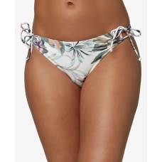 O’Neill Juniors’ Mina Aloha Floral Tie Bikini Bottoms, X-Small, Multicolor