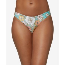 O’Neill Juniors’ Nazare Wildflower Printed Bikini Bottoms, Large, Multicolor