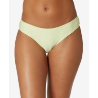 O’Neill Juniors’ Rockley Saltwater Solids Textured Bikini Bottoms, X-Large, Dark Green