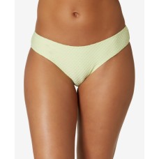 O’Neill Juniors’ Rockley Saltwater Solids Textured Bikini Bottoms, X-Large, Dark Green