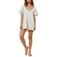 O’neill Juniors’ Wallows Cotton Crochet Cover-Up Tunic,Cream, M