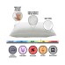 Overstuffed Plush Allergy Resistant Gel Filled Side/Back Sleeper Pillow , One piece – King