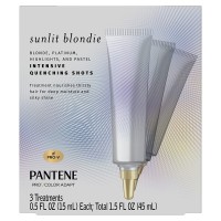 Pantene Sunlit Blondie Intensive Quenching Shots Treatment, for Color Treated Hair, 0.5 Fl Oz
