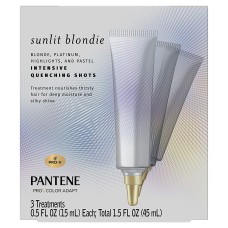 Pantene Sunlit Blondie Intensive Quenching Shots Treatmentfor Color Treated Hair0.5 Fl Oz