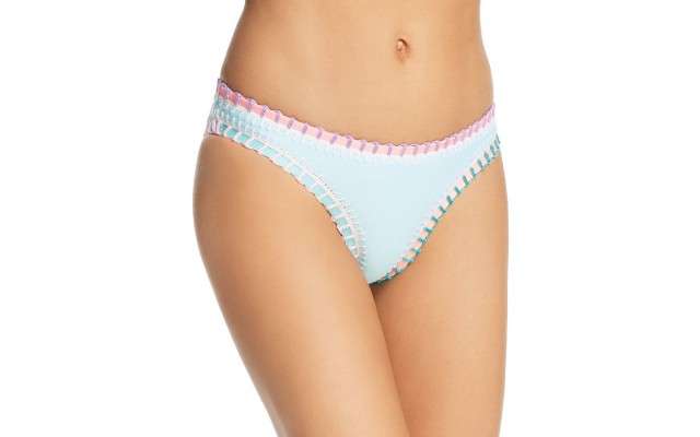 Platinum inspired by Solange Ferrarini Stitched Scoop Bikini Bottom, LT/PASBLUE, M