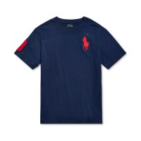 Polo Ralph Lauren Big Boys Big Pony Cotton Jerse Newport (Navy, S)