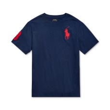 Polo Ralph Lauren Big Boys Big Pony Cotton Jerse Newport (Navy, S)