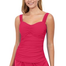Profile by Gottex Tutti Frutti Tankini Swim Top with Underwire, Available in D Cup, Pink,40D
