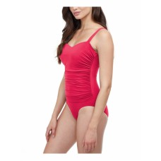 Profile by Gottex Tutti Frutti Underwire Tummy Control One-Piece Swimsuit Women, Pink, 6 D