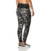  Women’s Printed Train High-Waist 7/8 Tights, Black-White, X-Large