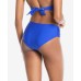  Boardwalk Basics Ruched-Side Bikini Bottom,Blue, Medium