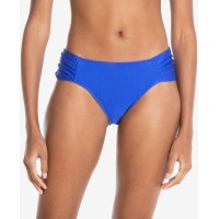 Rachel Rachel Roy Boardwalk Basics Ruched-Side Bikini Bottom,Blue, Medium
