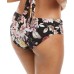  Cherry Blossom Floral Printed Ruched-Side Bikini Bottoms, Medium, Multicolor