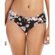  Cherry Blossom Floral Printed Ruched-Side Bikini Bottoms, Medium, Multicolor