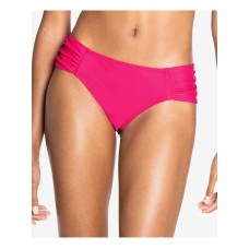 Rachel Rachel Roy Ruched-Side Bikini Bottoms Women’s Swimsuit, Fuchsia, X-Large