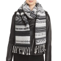 RAG & BONE Annalise Wool & Cashmere Scarf One size, Black