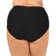  Curve Ruched Costa Tummy Control High-Waist Bikini Bottoms, 20W, Black