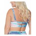  Curve Trendy Plus Size Lush In The Shallows Bra Bikini Top Women’s Swims, Multi. 16W