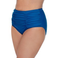Raisins Curve Trendy Plus Size Costa Bikini Bottom,Cobalt Blue, 18W