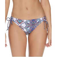 Raisins Juniors’ Golden Hour Printed Side-Tie Bikini Bottoms, Medium, Multicolor