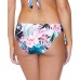  Juniors’ Haute Bloom Printed Tie-Side Bikini Bottoms, Small, White