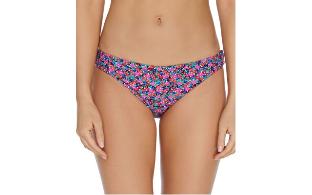  Juniors’ Sunshine Gypsy Reversible Lowrider Bikini Bottoms, Large, Multi
